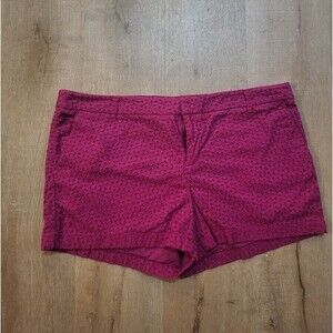 Merona Shorts Pink Eyelet Design Size 16